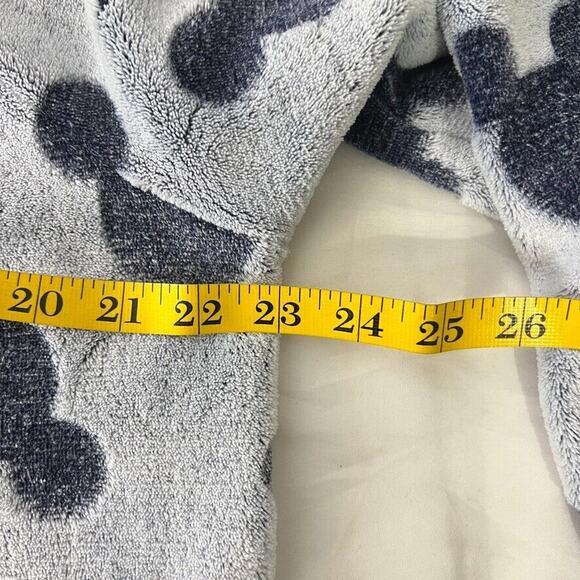 Disney Mickey Mouse Blue Faux Fur Fuzzy Sleep Robe Size Large Women’s - Picture 8 of 9